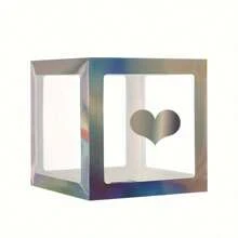 1 pièce Boîte à lettres transparente personnalisée pour anniversaire, mariage, boîte à ballons avec nom, décorations pour 1er anniversaire, miel/chérie/chéri, décorations de Noël, grande boîte transparente, décorations pour fête, décoration de maison, décoration de cheminée, boîte de douche (les matériaux en papier sont sujets à la casse)