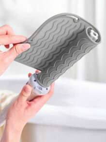1/2pcs High-Temperature Silicone Mat Set, Portable Travel Hot Tool Organizer Mat Fits Curling Iron/Straightener/Styler, Foldable Heat-Resistant Protective Pad, Salon-Grade Safe Heat Insulation Accessory