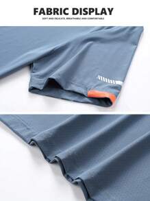 Men's Outdoor Sports T-Shirt, Casual Loose Fit Short Sleeve Tee For Spring/Summer, Comfortable For Outdoor Activities, Suitable For Tennis, Golf, Field Hockey, Equestrian - Black - View 8