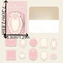 1PC/4PCS Embossed Sticky Note Handbill Three-Dimensional Collage Decorative Retro Material Paper
