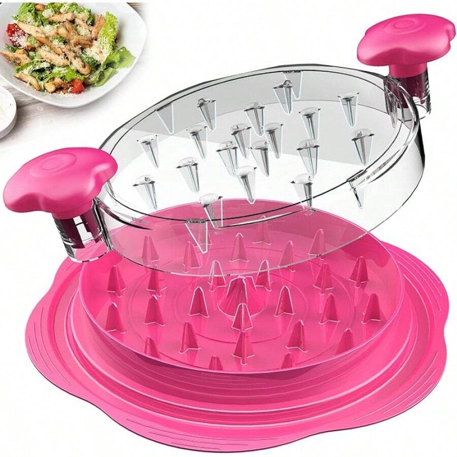 Manual Meat Shredder & Chicken Shredder - Kitchen Shredding - Hot Pink - View 1