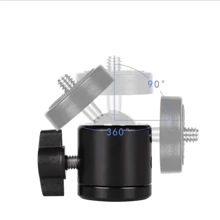 迷你360°旋轉軸三腳架和通用智慧型手機座 - 攝影增強便攜式支架 - 黑色 - 查看 4