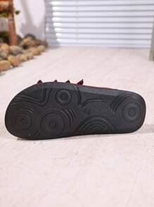 Women's Fashion Slip-On Sandals, Coffee Minimalist Buckle Decorated, High-End Casual Beach Slippers For Summer - Coffee Brown - View 8