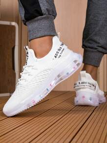 Men's Sneakers - Cushioned, Lightweight, Breathable, Bouncy Surface, Thick Sole, Low-Top Lace-Up Casual Running Shoes, Suitable For Daily Sports, Casual, Outdoor, Athletic, Travel, Gifts ,Gym