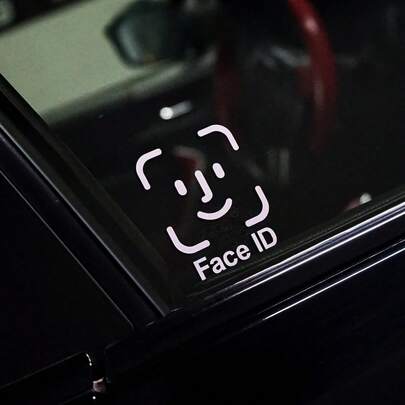 1PC Face ID Adesivos de Carro À Prova D'Água DIY Auto Corpo Janela Traseira Para-brisa Tampa Do Tanque De Combustível Adesivo Exterior Do Carro Decalques De Vinil