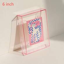 5/6/7/8 Inch Colorful Acrylic Photo Frame Box Diy Poster Mounting Display Stand Table Ornaments Creative Picture Message Board Holder Gifts Birthday Graduation