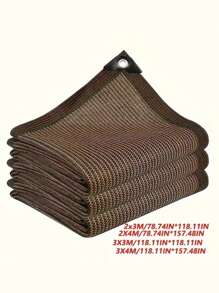 1 Stück kaffeefarbenes Sonnenschutznetz, geeignet für Garten Terrasse, Pflanzentreibhaus, Außen Pavillon, Rasenschattentuch, anwendbar für Hundehütte, Hühnerstall, einfach aufzuhängen