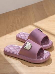 舒适简约可爱拖鞋男女四季穿防滑静音多功能家居户外旅行沙滩拖鞋高弹轻便透气 - 粉色 - 查看 6