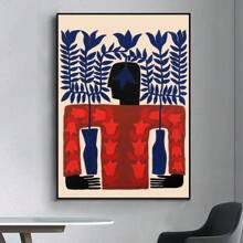 1 pieza Póster de arte de pared sin marco, antiguo y abstracto egipcio, póster de anime clásico, póster elegante para sala de estar, bar, pintura decorativa vintage