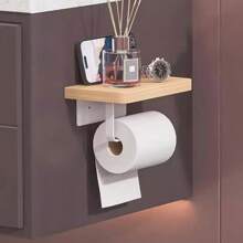 1 szt. Ścienny uchwyt na papier toaletowy, dozownik do łazienki, wodoodporny uchwyt na papier toaletowy, dozownik do łazienki, wanna bez wiercenia