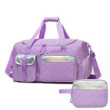 2PCS Duffle Bag For Travel Bag For Girl Weekender Bags For Girl Travel With Makeup Bag Gym Bag Hospital Bag For Girl With Toiletry Bag Dance Bag With Shoes Compartment - New Travel Bag Set - View 2