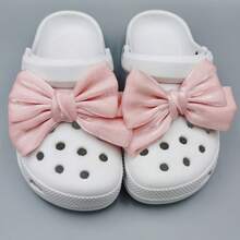 2pcs/Set Bow Design Elegant Decorative Shoe Clips, Colorful, Shiny & Charming For Holidays Like Valentine's Day, Lovely Gift (Shoes Not Included), Summer Sandals Accessories