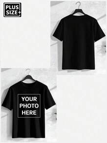 Koszulka męska z nadrukiem w dużym rozmiarze, dla mężczyzn, wstaw swoje zdjęcie, prezent świąteczny, walentynki/urodziny/rocznica, spersonalizowany tekst, budowanie zespołu, festiwal muzyczny, prezent dla niego, impreza, odpowiednia na każdą porę roku, ozdobna, stylowa, modna, hipsterska, na zamówienie, prosty kostium, skromna moda, minimalistyczny szyk, swobodny, niestandardowy, wyjątkowy, spersonalizowany, idealny prezent dla niego, rodziny, chłopaka, przyjaciół, dzieci, mężczyzn, zimowa gracja, swobodny strój SS