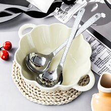 Creative 304 Stainless Steel Spoon Colander Cooking Spatula, Anti-Scald Soup Ladle Shovel, Long Handle Cooking Spoon, Multifunctional Cookware, Dishwasher Safe, Suitable For Kitchens, Restaurants, Camping, Picnics - Multicolor - View 3