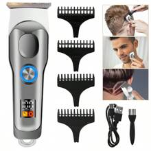 1 件 USB 可充电 5W 电动理发器，数字显示迷你电动剃须刀 - 彩色 - 查看 11