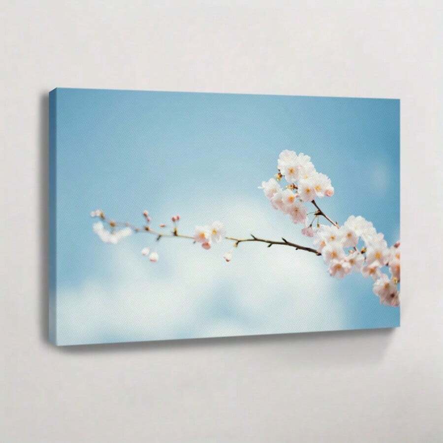 1Pc Spring Scenery Flowers Canvas Wall Art For Living Room Wall Decor For Bedroom Bath Framed Wall Poster Art Prints Pictures Home Decor2