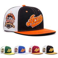 1 szt. męska czapka hip-hopowa z haftem ACUSA Color Blocking, modna zewnętrzna regulowana czapka baseballowa z ochroną przeciwsłoneczną na wiosnę i jesień, podróże, impreza na plaży