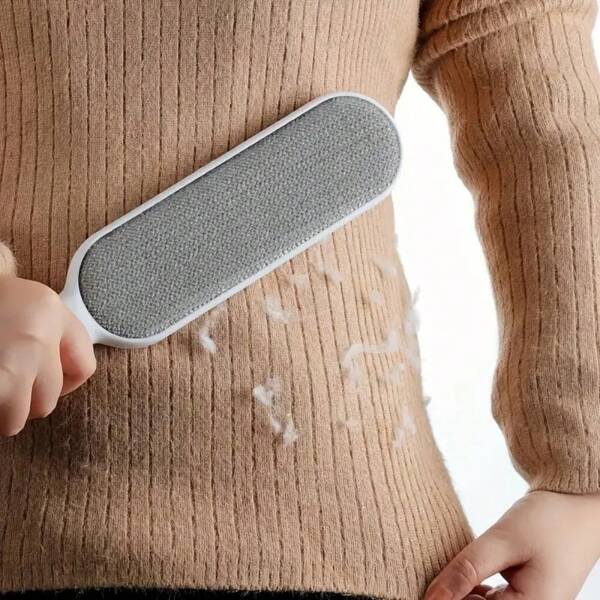Innovative Design, Reusable Double-Sided Hair Remover - Pet Hair Remover, Electrostatic Adsorption Suitable For Clothes, Furniture, And Carpets, Durable Polypropylene, Battery Free