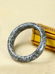 Elegant Jade Green Natural Jade Bracelet - Vintage Sexy Style, Suitable For Casual Or Sportswear, Fashion Women's Amulet Bangle, Jewelry Birthday Gift (With Box), Color Depth Randomly Shipped - bracelet - View 18