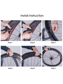 1 قطعة أنبوب داخلي للدراجات الكهربائية وذات الأداء الثقيل بصمام شرادر مقاس 700 سي سي في 23/25 - الأسود - مشاهدة 4