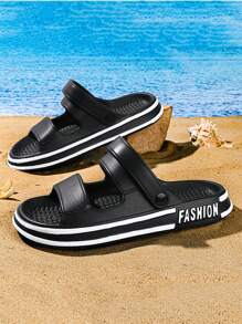 Sandalias blancas para hombres, sandalias casuales de verano con correa, adecuadas para adolescentes, chanclas antideslizantes para interiores y exteriores, apropiadas para el verano, uso casual, actividades al aire libre, vacaciones, regalos de graduación, accesorios de vestir de cumpleaños