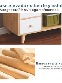 Rack Mueble Multiusos Cajon Repisas Microondas Cocina Roble - Multicolor - Ver 3