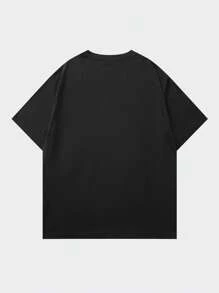 Shwiy 有趣的“喉咙山羊”Y2K 图案 T 恤 - 令人反感的成人幽默，短袖，黑色休闲针织模因印花 T 恤，带有大胆的紫色字母和俏皮的山羊图案，T 恤俏皮设计光泽面料