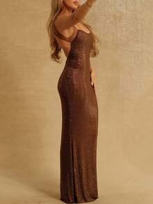 Women Summer Sleeveless Backless Mesh Patchwork Elegant Bling Long Dress Bodycon Sexy Party Dress, For Cocktail