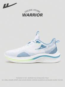 WARRIOR Serie Warrior - 1 par de zapatillas deportivas para hombre ligeras y transpirables 2025 Nuevo, diseño de cordones de caña baja, apropiadas para fitness al aire libre, calzado deportivo casual con aumento de altura versátil, zapatillas de senderismo de malla y suela blanda para una experiencia cómoda