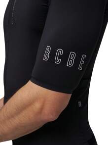 HISERWA 男士骑行服 专业竞赛骑行服 - 男士短袖高端骑行上衣 高弹力、透气、速干、吸湿排汗、贴身骑行服 多口袋骑行服，带反光细节 专业骑行服 防紫外线骑行服 高端自行车服 公路骑行服 反光 - 黑色 - 查看 8