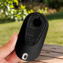 Car Key Case Cover For Mercedes Benz C S A Class W206 W223 S350 C260 C300 S400 S450 S480 S500- Keyless Entry Protector With Easy Access Cutout, Secure Fit Keychain Shell Skin, Car Key Cover