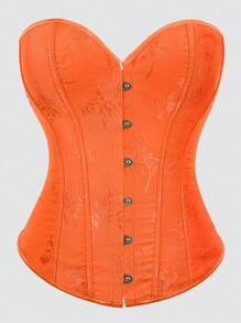 Women's Fishbone Shaping Bustier Crop Top, Waist Cincher Tight Top, New Year Party, Valentine's Day, Holiday Tops, Corset Top, Halloween Costume - Multicolor - View 55