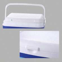 Enfriador portátil aislado de galón, enfriador duro con retención de hielo y mango resistente, ideal para playa, picnic, campamento, portón trasero, comestibles