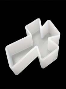 1 pezzo Stampo in silicone a forma di croce benedetta, per pendente, accessori per auto, perline aromatiche, deodorante per auto, sapone, candela, argilla, cemento, decorazione in gesso - deodorante per l'aria - deodorante in perline aromatiche - resina epossidica
