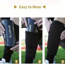 5-Piece Soccer Sports Gear Set With Silicone Grip Football Socks, Shin Guards, Protective Gear, Drawstring Backpack And Sports Tapes - Polyester And Elastane Knitted Tube Socks Solid Color Hand And Machine Washable