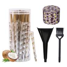 Pre Roll Paper Tool Set: 48 Pieces Of Fruit Flavored,Flavored Cones,Patterned Grinder, Filler, And Small Brush, Evenly Burned, Household Tool, Easy To Use, Gift For Smoking Enthusiasts, Father's Day Gift. - Nhiều màu - Xem 7