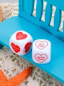 Set de 2 dados divertidos como juego de pareja para decisiones íntimas, regalo para novio, novia, fiesta, citas, aniversario o San Valentín