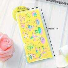4pcs/Set Creative Student Stationery Set - Multi Clock Pattern Ruler - Cute Handwriting Practice Drawing Ruler For Learning Supplies,Back To School,School Supplies