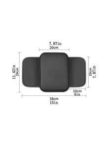 1 pieza Almohadilla para reposabrazos central del automóvil, resistente al desgaste, textura cómoda, almohadilla delgada para reposabrazos, universal para automóvil, esencial para viajes, almacenamiento de artículos diversos y tarjetas/teléfono/llaves - Multicolor - Ver 4