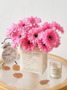 6/12pcs Artificial African Daisies Flowers African Daisy Silk Flowers Artificial Gerbera Daisies Fake Sunflowers Bulk Faux Flowers Bouquet For Wedding Bridal Bouquet Party Home Kitchen Decor,Fall Decor,Autumn
