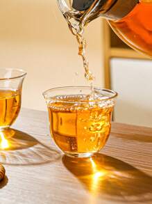 6 件/8 件/12 件，2.3 盎司玻璃茶杯 - 防刮、隔热、圆形玻璃器皿，适用于茶、清酒、浓缩咖啡 - 多用途、可用洗碗机清洗的透明杯子，表面光滑设计，重返校园