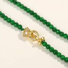 1pc Diamond Gold Chain Bracelet Universal Chain DIY Accessories - Multicolor - View 1