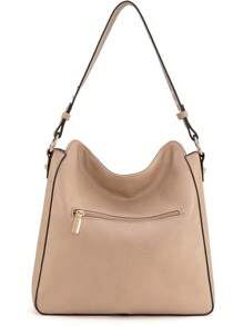 Montana West Medium Hobo Bags Women Top Handle Satchel Shoulder Purse Bucket Handbag - Dây đeo đàn guitar màu kaki - Xem 5