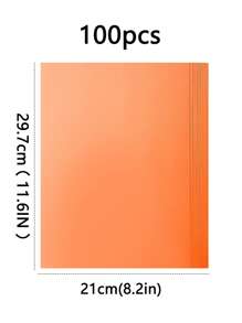 100pcs/Pack A4 Color Printing Paper, 70gsm Colored Copier Paper, Suitable For Advertising Printing, Handmade Origami, Variety Of 20 Fluorescent Colors To Choose From,School Supplies,Back To School