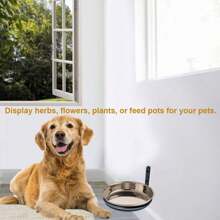 植物支架环 黑色金属壁挂式花盆挂钩 适用于花园或室内墙壁花盆支架 - 彩色 - 查看 8