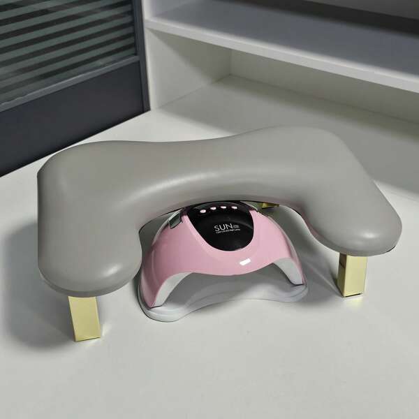 1pc Soft PU Leather Nail Arm Rest For Nails U-Shaped Manicure Cushion Nail Arm Rest Stand Nail Art Hand Rest Pillow For Nail Salon And Home