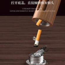 1 gạt tàn thuốc di động dùng trong ô tô, chống tràn, chống khói, có đầu hút chống tro, thích hợp cho những người lái xe lười biếng muốn hút thuốc trong xe, không cần phải rời khỏi gạt tàn, không có nguy cơ bị bỏng hoặc cháy nổ như gạt tàn ở nhà. - Nhiều màu - Xem 7