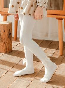 4 đôi tất quần legging trơn màu trơn cho bé gái và trẻ em mùa xuân và mùa thu - Nhiều màu - Xem 9