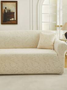 1PC Jacquard Elastic Sofa Cover, Modern Style Anti Slip Sofa Cover, Suitable For L-Shaped Sofas And 1/2/3/4 Seat Sofas, Universal For All Seasons, Easy To Install And Remove