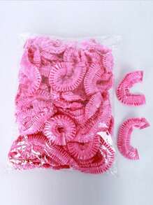 50/100/150/200 piezas Gorro de ducha desechable de plástico, Gorro de ducha para teñir el cabello, Gorro de salón de belleza de plástico